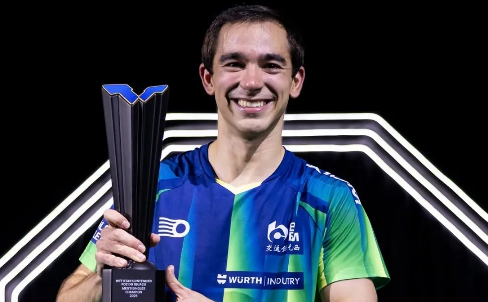 Imagem ilustrativa da imagem Calderano é campeão em Foz do Iguaçu e chega a seu terceiro título consecutivo