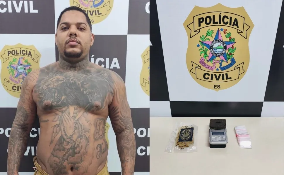 Imagem ilustrativa da imagem Gerente do tráfico condenado por homicídio é preso na Serra