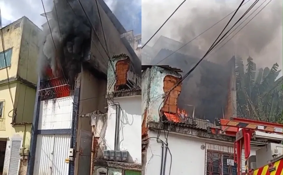 Imagem ilustrativa da imagem Incêndio atinge edificação multifamiliar e deixa dois feridos em Cariacica