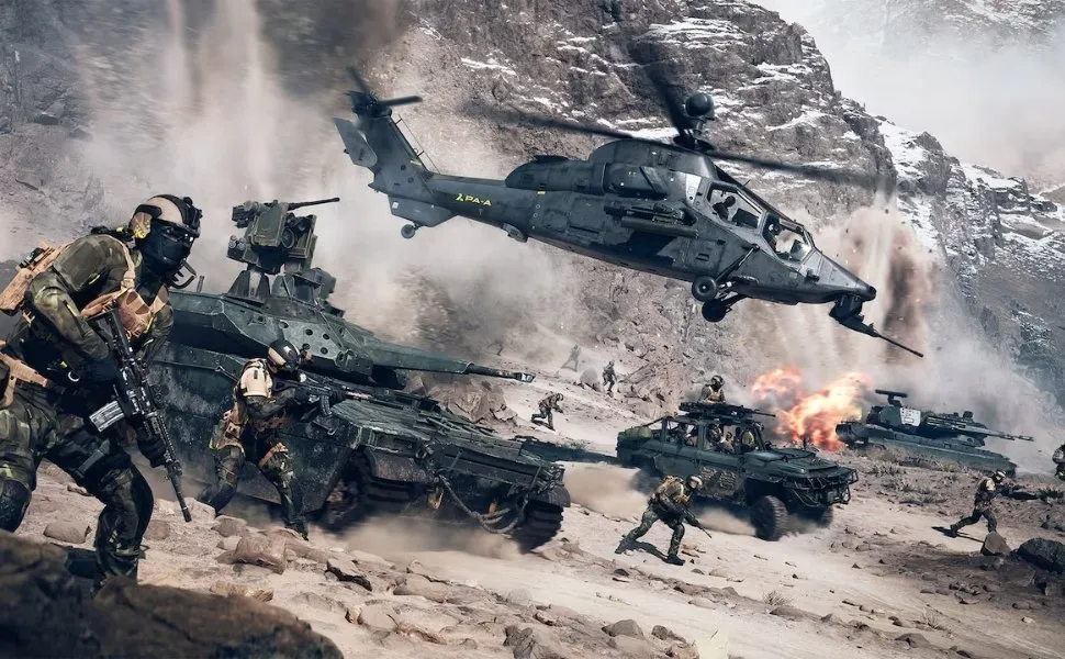 Imagem ilustrativa da imagem Jogo 'Battlefield 6' evita mensagem política e quer ser apenas entretenimento