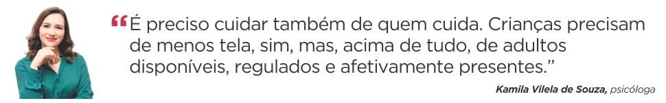 Imagem ilustrativa da imagem Maioria dos pequenos passa mais tempo em tela do que deveria