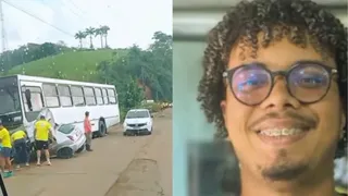 Imagem ilustrativa da imagem Educador físico morre em colisão entre carro e ônibus na PE-60, em Ipojuca