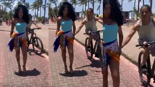 Imagem ilustrativa da imagem Modelo é assediada durante sessão de fotos em praia do Recife