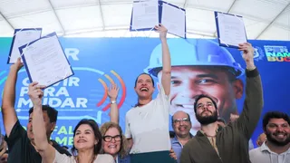 Imagem ilustrativa da imagem Raquel faz anuncios de investimentos em segurança para redutos de adversários