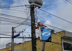 Imagem ilustrativa da imagem Roubo de energia. Neoenergia Pernambuco remove mais de 500 "macacos" por dia