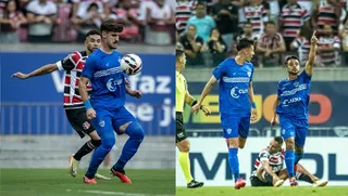 Imagem ilustrativa da imagem Santa Cruz perde o primeiro duelo da final da Série D para o Barra