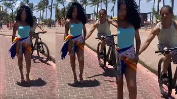 Imagem ilustrativa da imagem Modelo é assediada durante sessão de fotos em praia do Recife