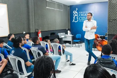 Imagem ilustrativa da imagem Antonino: o rosto da Orquestra Criança Cidadã na nova edição do Concerto pela Paz