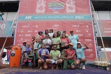 Imagem ilustrativa da imagem Atletas PCDs definem campeãs no Wahine Bodyboarding Pro, em Jacaraípe