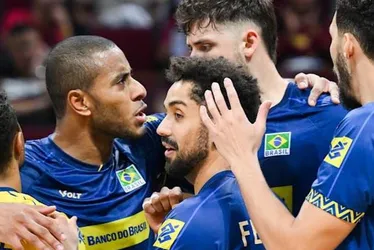 Imagem ilustrativa da imagem Brasil vence República Tcheca e se classifica às oitavas do Mundial de vôlei