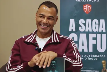 Imagem ilustrativa da imagem Cafu lança biografia em Vitória e fala sobre Seleção, Neymar e leitura