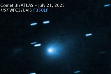 Imagem ilustrativa da imagem Cometa 3I/ATLAS tem intrigado cientistas e gerou alerta da NASA