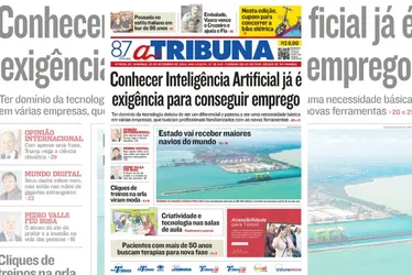 Imagem ilustrativa da imagem Confira os destaques do jornal A Tribuna deste domingo