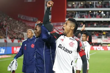 Imagem ilustrativa da imagem Conmebol denuncia Bruno Henrique, do Flamengo, por gestos obscenos