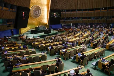 Imagem ilustrativa da imagem Delegação do Brasil na ONU deixa Assembleia-Geral durante discurso de Netanyahu