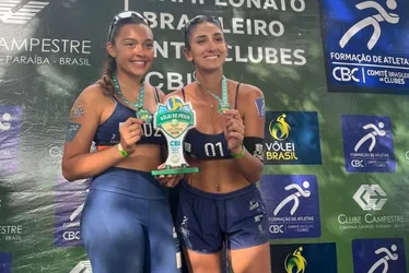 Imagem ilustrativa da imagem Dupla do Aest vence etapa do Brasileiro de vôlei de praia