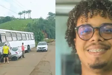 Imagem ilustrativa da imagem Educador físico morre em colisão entre carro e ônibus na PE-60, em Ipojuca