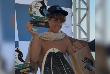 Imagem ilustrativa da imagem Eric Grattz vence etapas do Estadual de surfe no ES