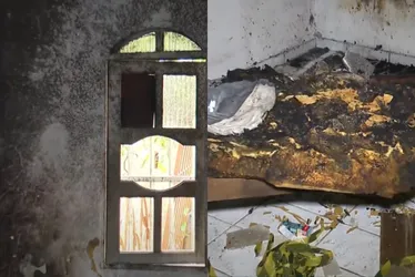 Imagem ilustrativa da imagem Filho ateia fogo em colchão durante briga com a mãe na Serra