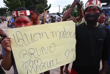 Imagem ilustrativa da imagem Justiça começa a ouvir 10 réus do caso Dom e Bruno em processo sobre organização criminosa