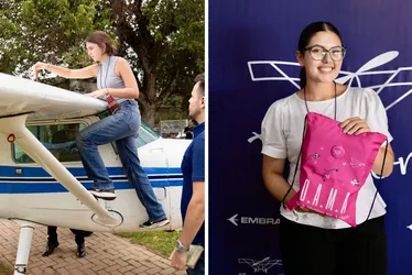 Imagem ilustrativa da imagem Meninas ganham asas: programa oferece voo de descoberta durante evento no Recife