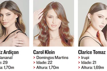 Imagem ilustrativa da imagem Miss Universo Espírito Santo: 33 disputam título de mais bela