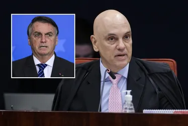 Imagem ilustrativa da imagem Moraes cita falas de Bolsonaro e diz que ele é o líder do grupo criminoso