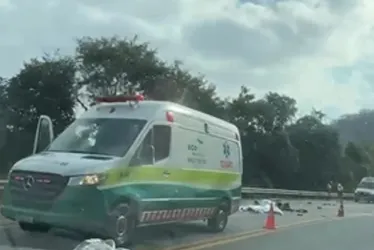 Imagem ilustrativa da imagem Motociclista morre em acidente na BR-101 em Rio Novo do Sul