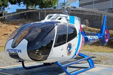 Imagem ilustrativa da imagem Motociclista sofre fraturas em acidente e é resgatado de helicóptero no ES