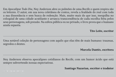 Imagem ilustrativa da imagem Ney Anderson: o Apocalipse de todo dia no Recife sem linha reta