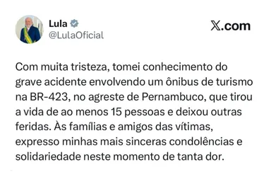 Imagem ilustrativa da imagem Número de mortos em acidente de ônibus na BR-423, em Saloá , sobe para 17