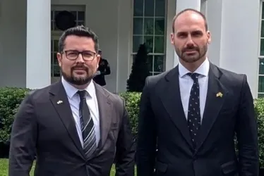 Imagem ilustrativa da imagem PGR denuncia Eduardo Bolsonaro e Paulo Figueiredo por coação