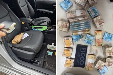 Imagem ilustrativa da imagem Polícia apreende R$ 1 milhão em espécie e prende dois suspeitos no ES