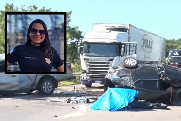 Imagem ilustrativa da imagem Policial penal morre e militar fica ferido em acidente na BR-101 no ES
