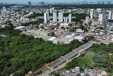 Imagem ilustrativa da imagem Ponte Júlia Santiago atinge 80% de execução e deve ser concluída em 2026