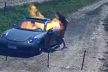 Imagem ilustrativa da imagem Porsche com R$ 450 mil em dívidas é incendiado no Paraná