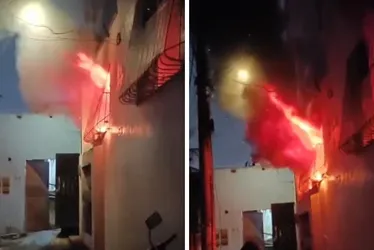 Imagem ilustrativa da imagem Preso suspeito de incendiar casa e ferir o filho com faca ao tentar agredir mulher