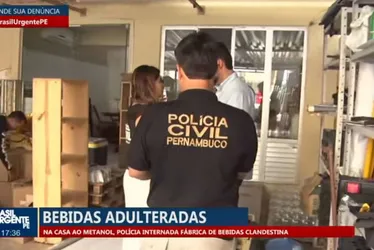 Imagem ilustrativa da imagem Recife: Polícia interdita fábrica clandestina de bebidas alcoólicas em San Martin