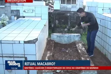 Imagem ilustrativa da imagem Ritual macabro? Corpo de comerciante é encontrado em posição estranha em cemitério