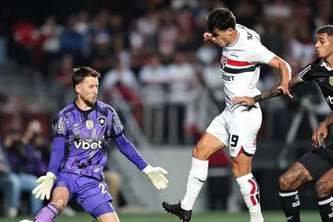 Imagem ilustrativa da imagem São Paulo vence o Botafogo com gol de atacante que não marcava há 13 meses
