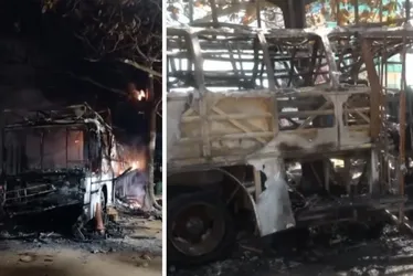 Imagem ilustrativa da imagem VÍDEO | Motorhome é destruído em incêndio na Serra