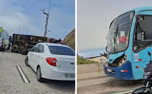 
          Imagem ilustrativa da imagem Acidente na Terceira Ponte complica o trânsito em Vila Velha
          