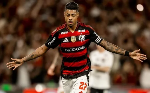 
          Imagem ilustrativa da imagem Ao tribunal da Conmebol, Bruno Henrique se desculpa e explica gesto obsceno
          