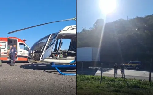 
          Imagem ilustrativa da imagem Atleta belga de parapente é resgatado após cair às margens da BR-101 no Sul do ES
          