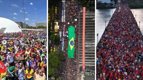 
          Imagem ilustrativa da imagem Atos contra proteção a parlamentares e anistia mostram repúdio ao Congresso
          