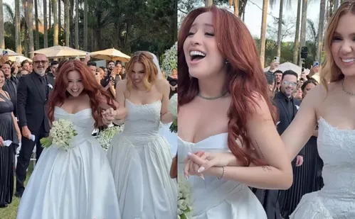 
          Imagem ilustrativa da imagem Cantora Mari Fernandez se casa com Júlia Ribeiro em São Paulo
          