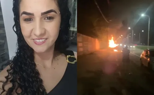 
          Imagem ilustrativa da imagem Carro pega fogo após bater em poste e grávida morre na Rodovia Leste Oeste
          