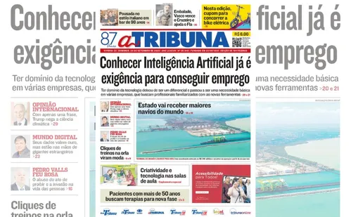 
          Imagem ilustrativa da imagem Confira os destaques do jornal A Tribuna deste domingo
          