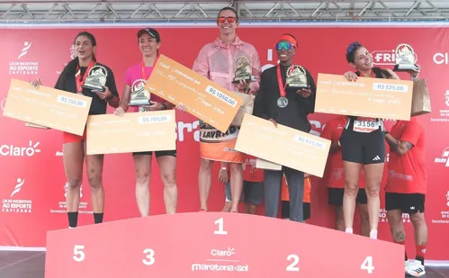 
          Imagem ilustrativa da imagem Corredores dão show nas provas da Claro Maratona do Sol
          