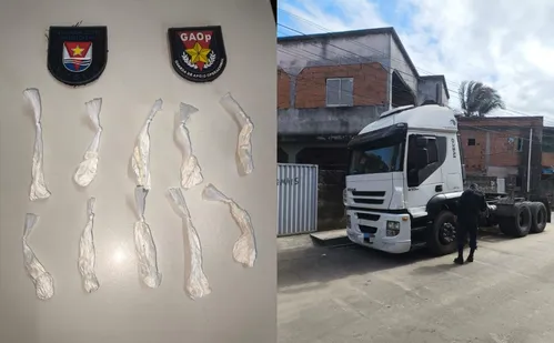 
          Imagem ilustrativa da imagem Droga encontrada em para-choque de carreta é apreendida pela Guarda de Vitória
          